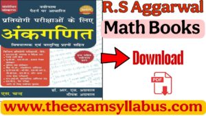 R.S. Aggarwal Maths 2025 book pdf Download